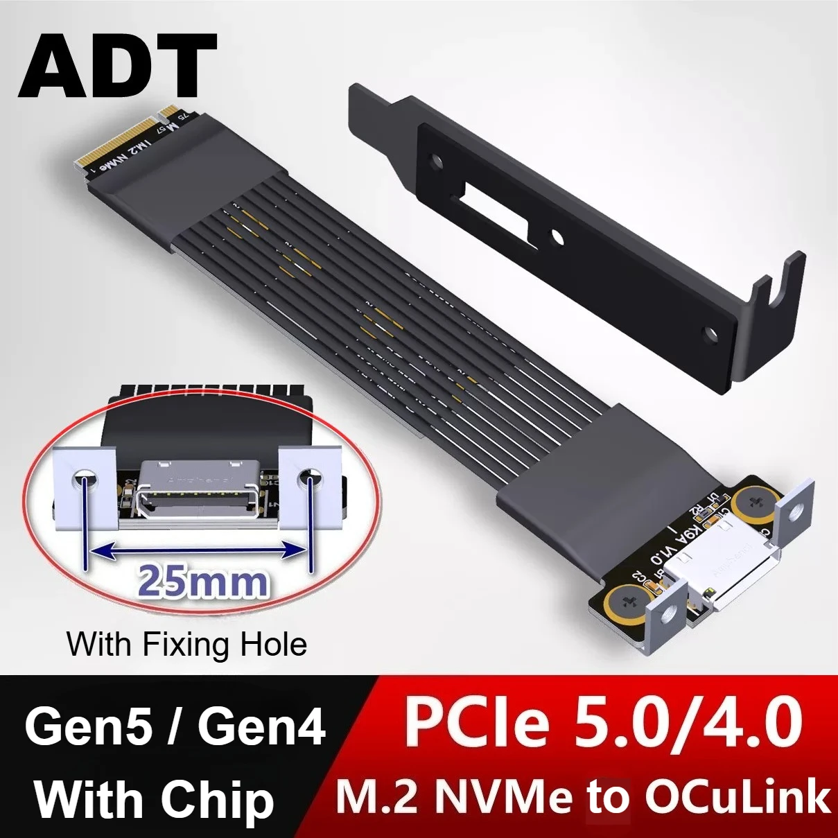 K49SQ-BK14 Cabo de Chip GPU OC - Pcie 5.0 Gpu Riser Cable avaliação e preço