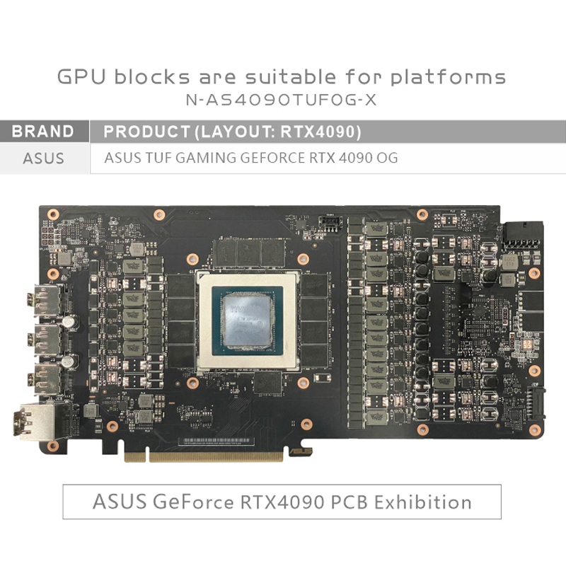 Bloco de GPU Bykski para placa - Rtx 4090 Water Block avaliação e preço